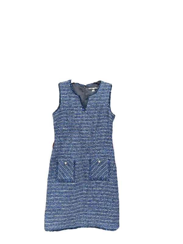 Dress Work By Karl Lagerfeld In Blue, Size: 4 Petite unclassified dresses