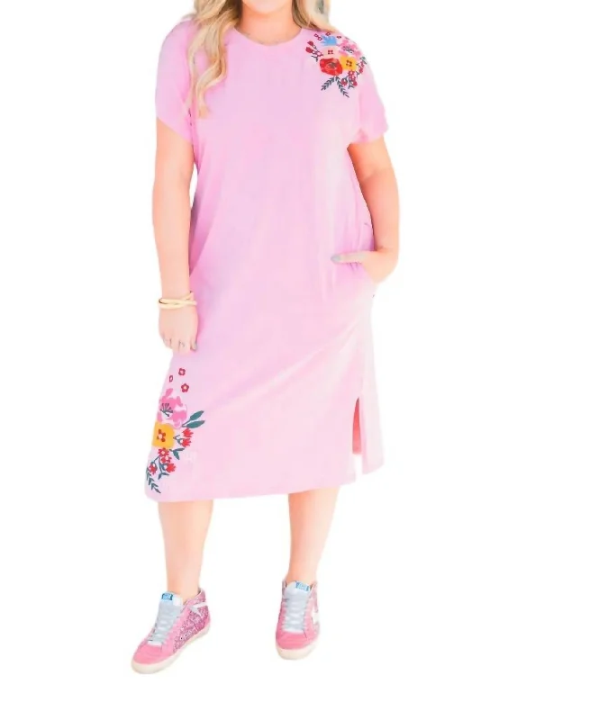 Jo Dress In Pink Lightweight unclassified dresses