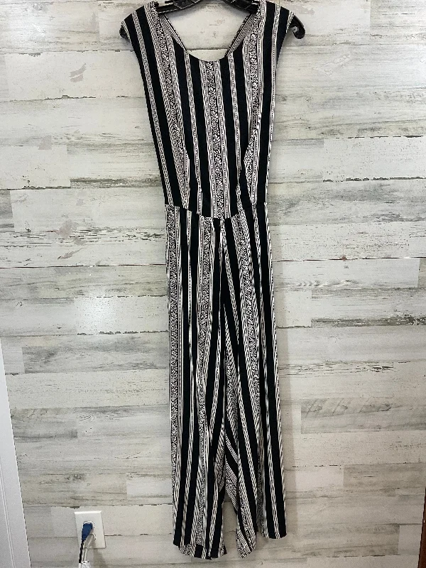 Jumpsuit By Angie In Black & Cream, Size: M Comfortable unclassified dresses