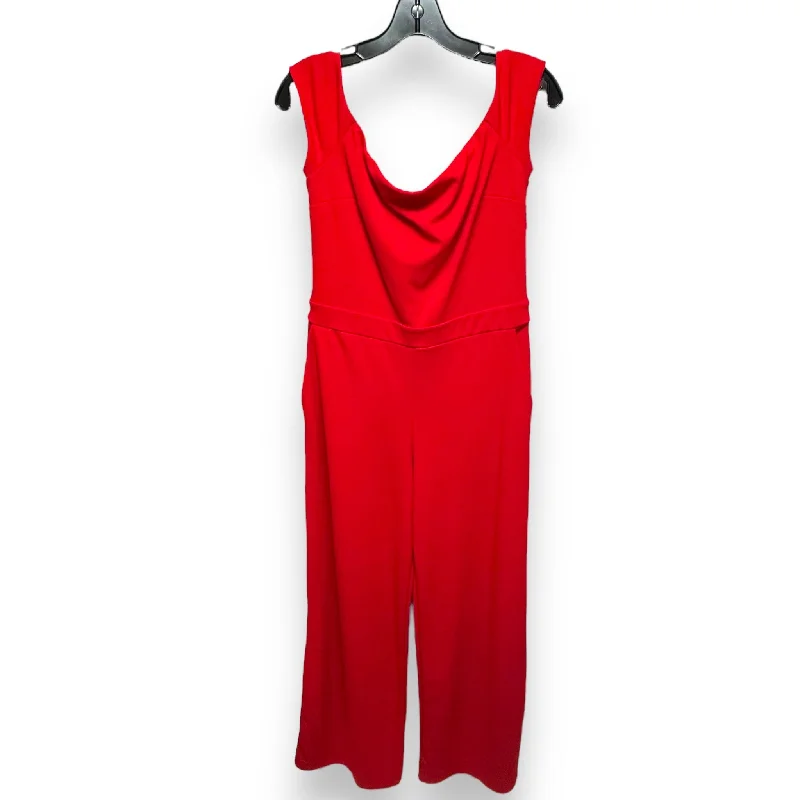 Jumpsuit By Express In Red, Size: M Date night unclassified dresses