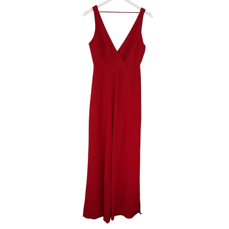 Jumpsuit By Wayf In Red, Size: S One-shoulder unclassified dresses