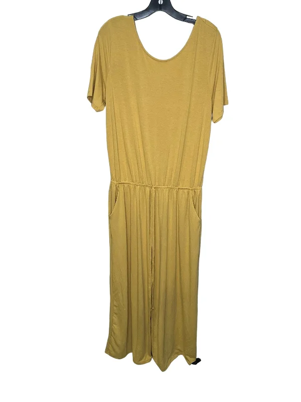 Jumpsuit By Zenana Outfitters In Yellow, Size: 1x Travel unclassified dresses