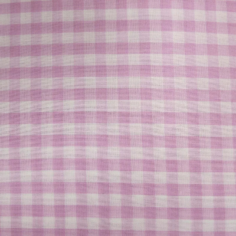 Lilac Gingham Cotton Blended Broadcloth Breathable unclassified dresses