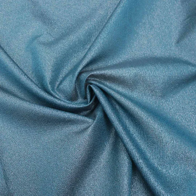 Metallic Gradient Teal Liquid Polyester Organza Fabric Breathable unclassified dresses