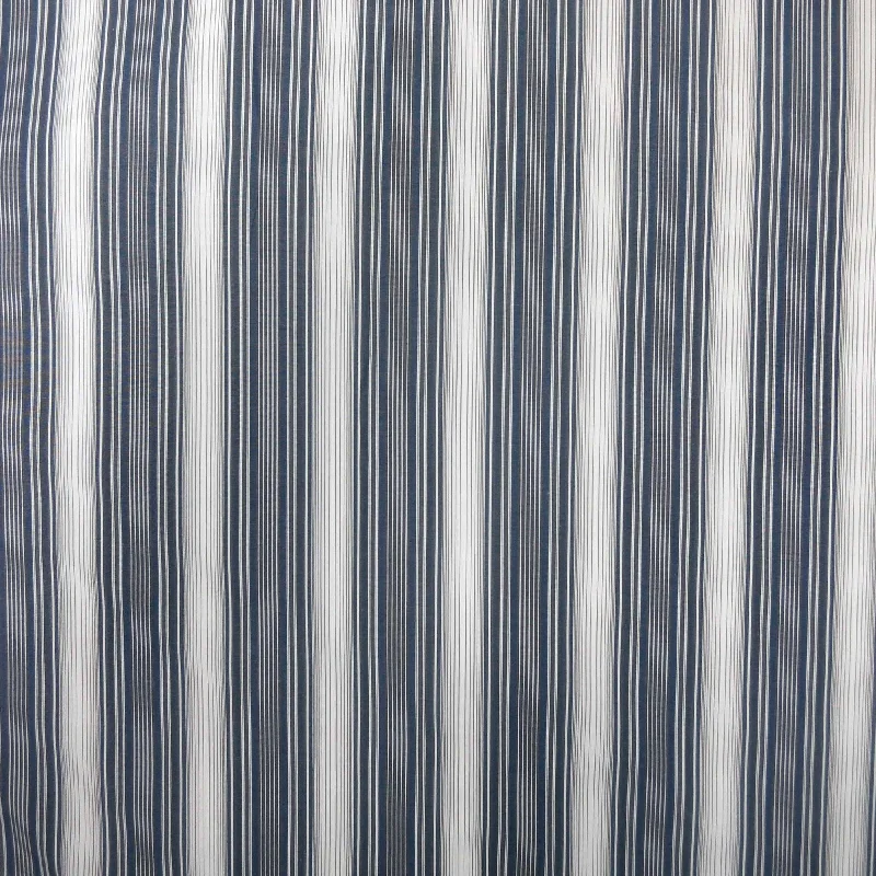 Navy and Grey Striped 100% Fine Cotton Fabric Elegant evening unclassified dresses