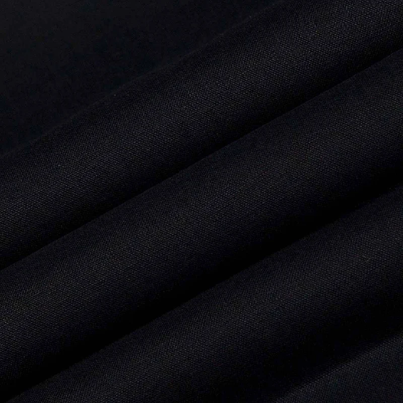 Nevada Black Plain Linen Fabric Lounge unclassified dresses