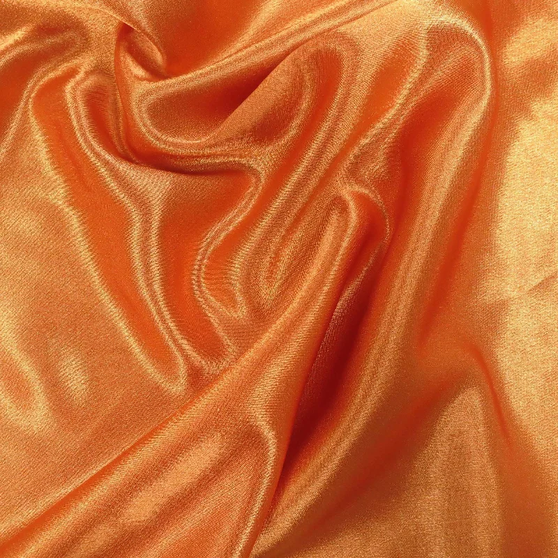 Orange Polyester Crepe Back Satin Petite unclassified dresses