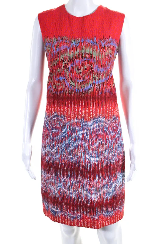 PETER PILOTTO Womens Abstract Print Sleeveless Dress Multi Colored Soft fabric unclassified dresses