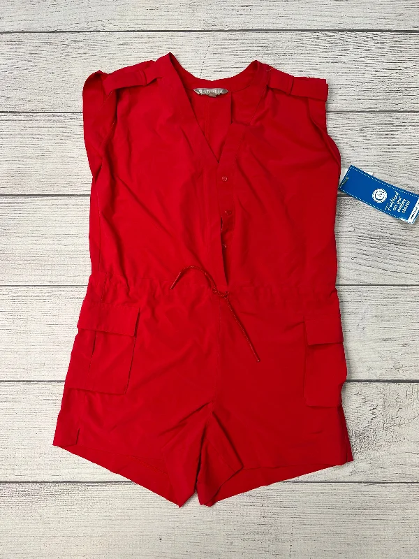 Romper By Athleta In Red, Size: Xs Soft fabric unclassified dresses