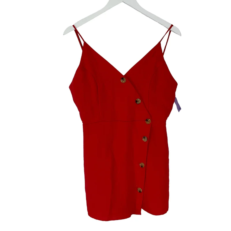 Romper By Vestique In Red, Size: L Comfortable unclassified dresses