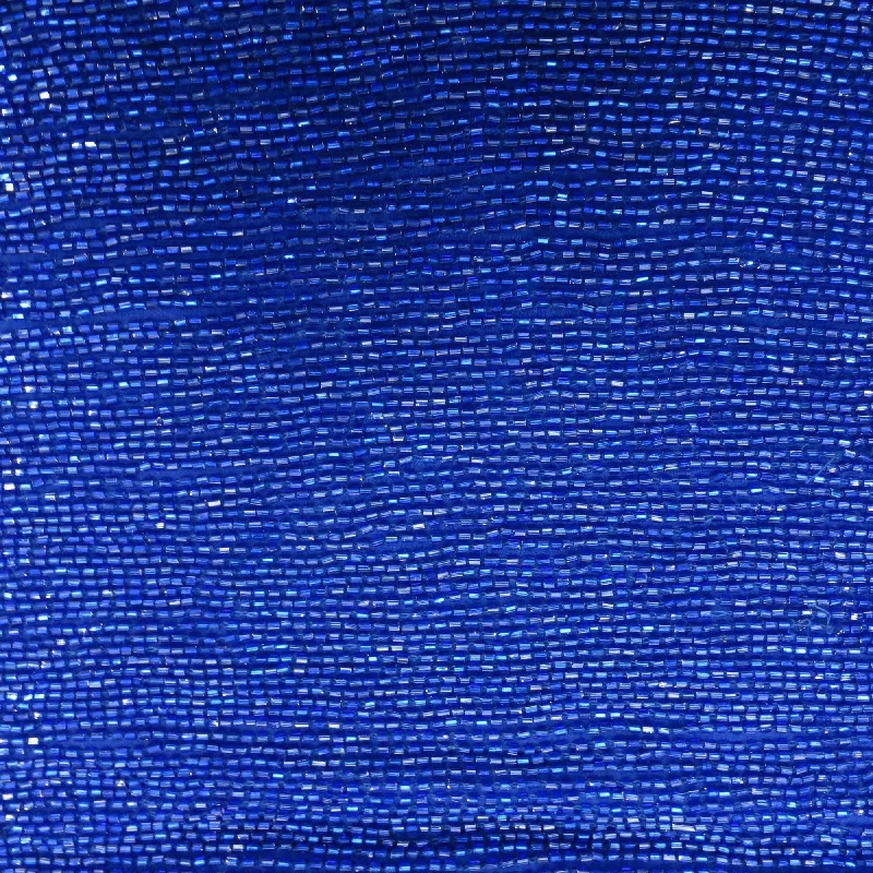 Royal Blue Bead On Silk Georgette Ground Fabric Everyday wear unclassified dresses