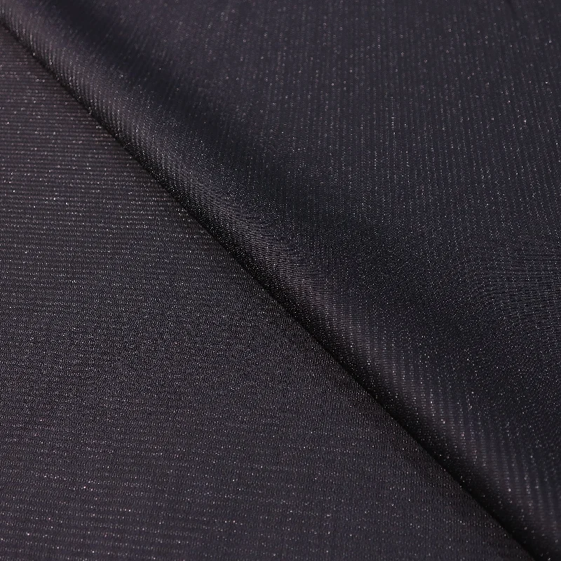 Shiny Black and Silver Stripes Acetate Lurex & Cotton Formal Dinner Jacket Ariston Fabric Bright color unclassified dresses