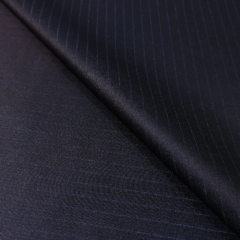 Shiny Blue Stripes Acetate & Cotton Formal Dinner Jacket Ariston Fabric Dark color unclassified dresses