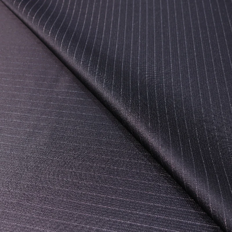 Shiny Charcoal Stripes Gessato Grigio Metalliza Acetate & Cotton Formal Dinner Jacket Ariston Fabric Soft fabric unclassified dresses