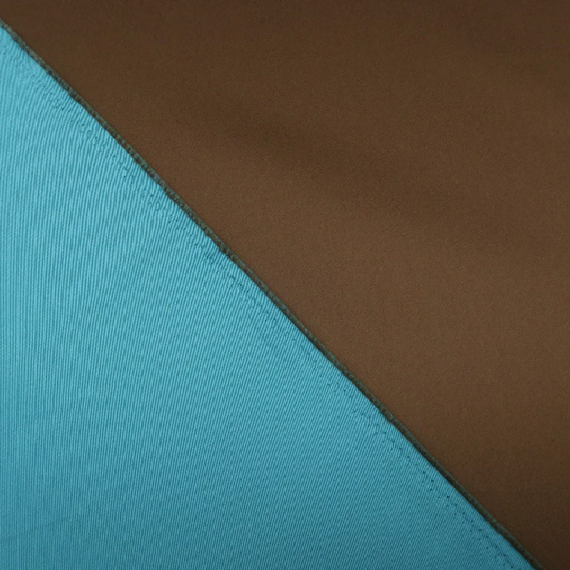 Teal and Brown Double-Sided Stretch Mikado Club unclassified dresses