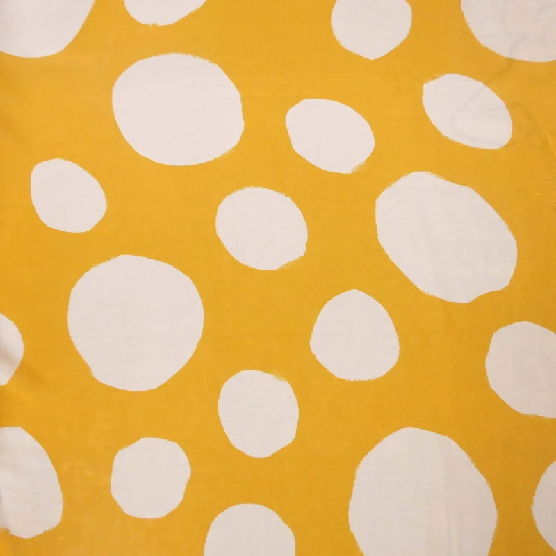 White Dotted on Yellow Silk Stylish unclassified dresses