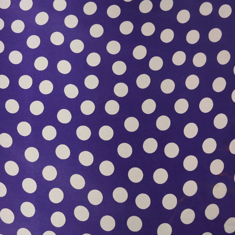 White Polka Dots on Purple Silk Bodycon unclassified dresses