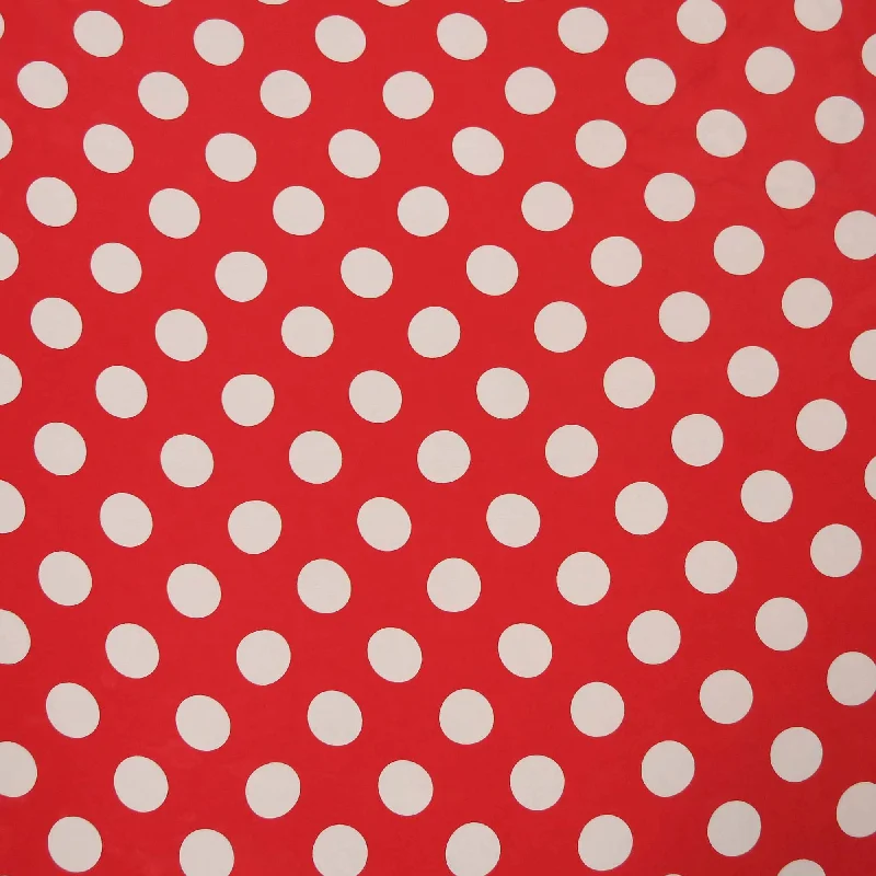 White Polka Dots on Red Silk Popular unclassified dresses